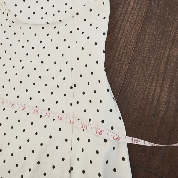 ZARA Polka-dot Strappless A-Line Dress - Picture 4 of 7